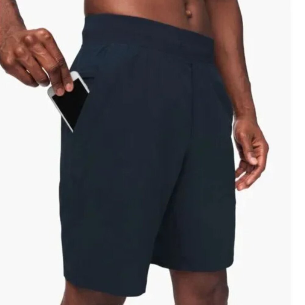 Men Lululemon T.H.E. Short 9" Linerless Tapered Fit in True Navy Size Small